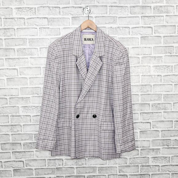 BLANCA Women's Oversize Jamie Blazer Jacket double breasted in lilac - Picture 2 of 10